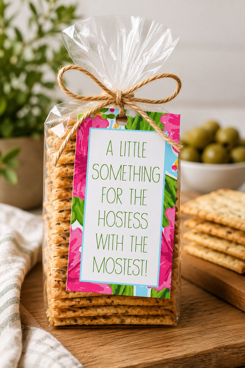 A Little Something for the Hostess with the Mostest Instant Download Tag