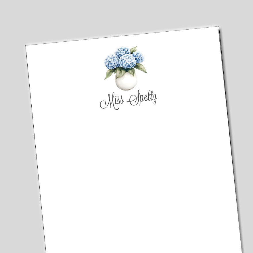 Hydrangea Notepad