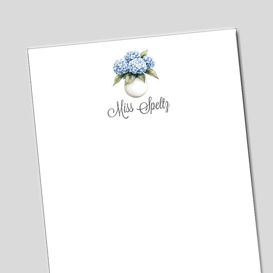 Hydrangea Notepad