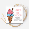 Ice Cream Scoop Instant Download Tag
