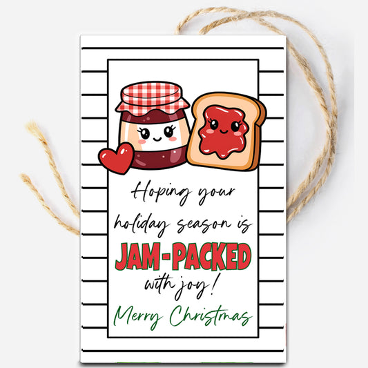 Jam Packed Christmas Instant Download Tag