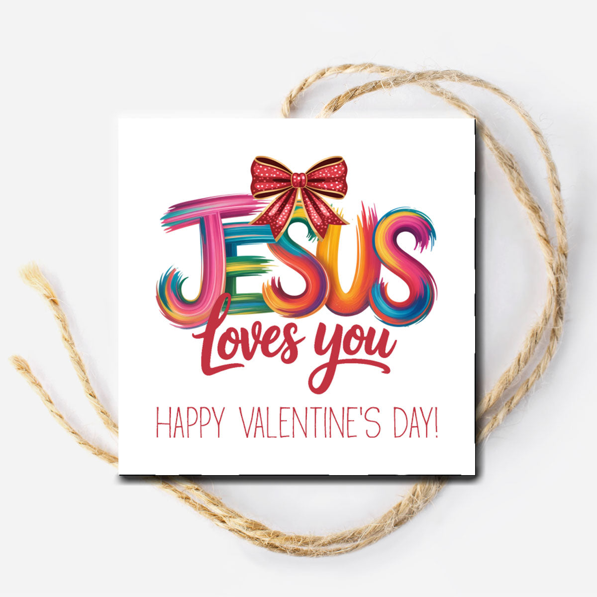 Jesus Loves You Instant Download Tag