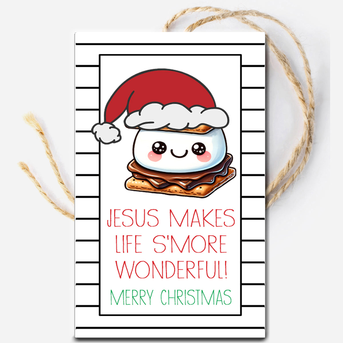 Jesus Smore Wonderful Instant Download Tag