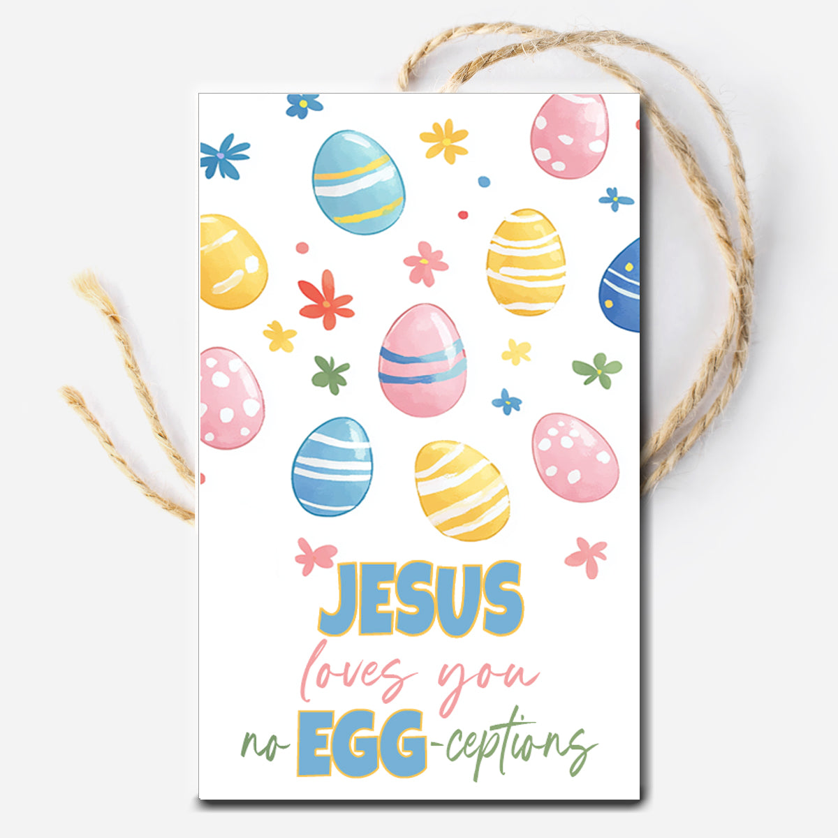 Jesus Loves You Instant Download Easter Tag