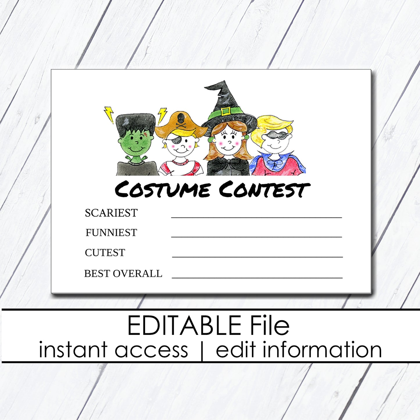 Kids Costume Contest Kit