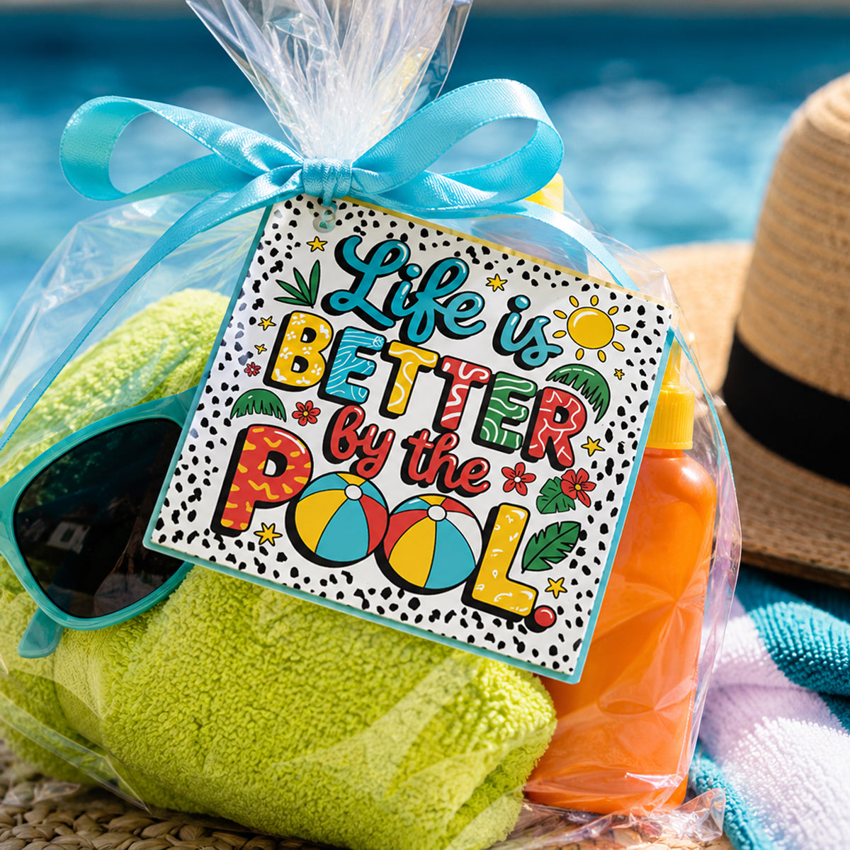 Life is Better by the Pool Instant Download Tag