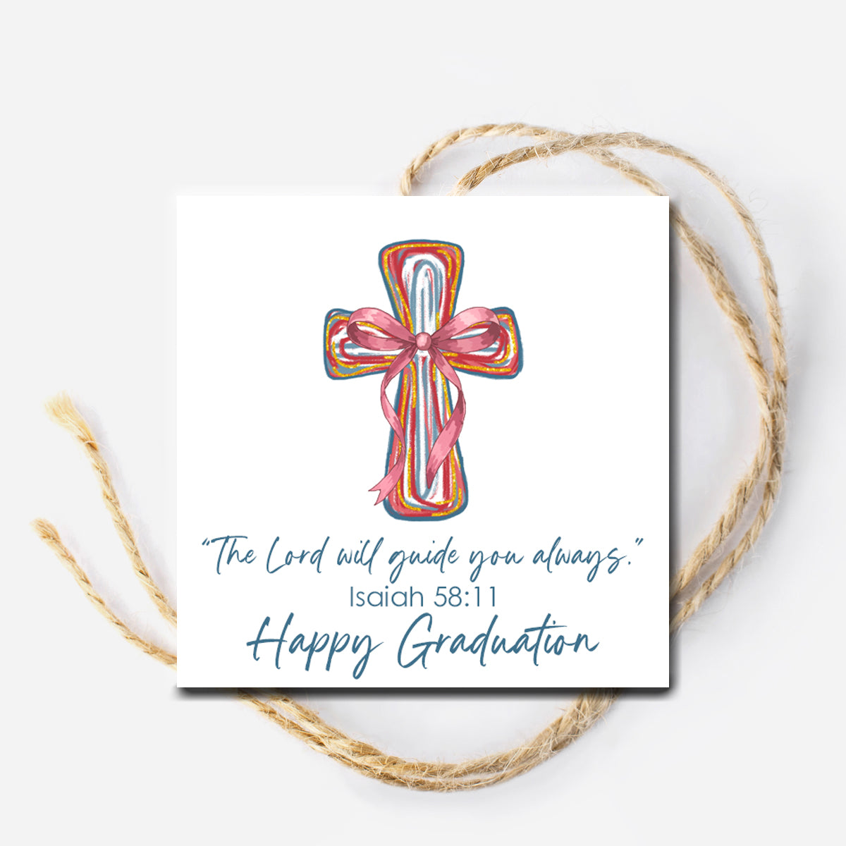 The Lord will Guide You Graduation Instant Download Tag