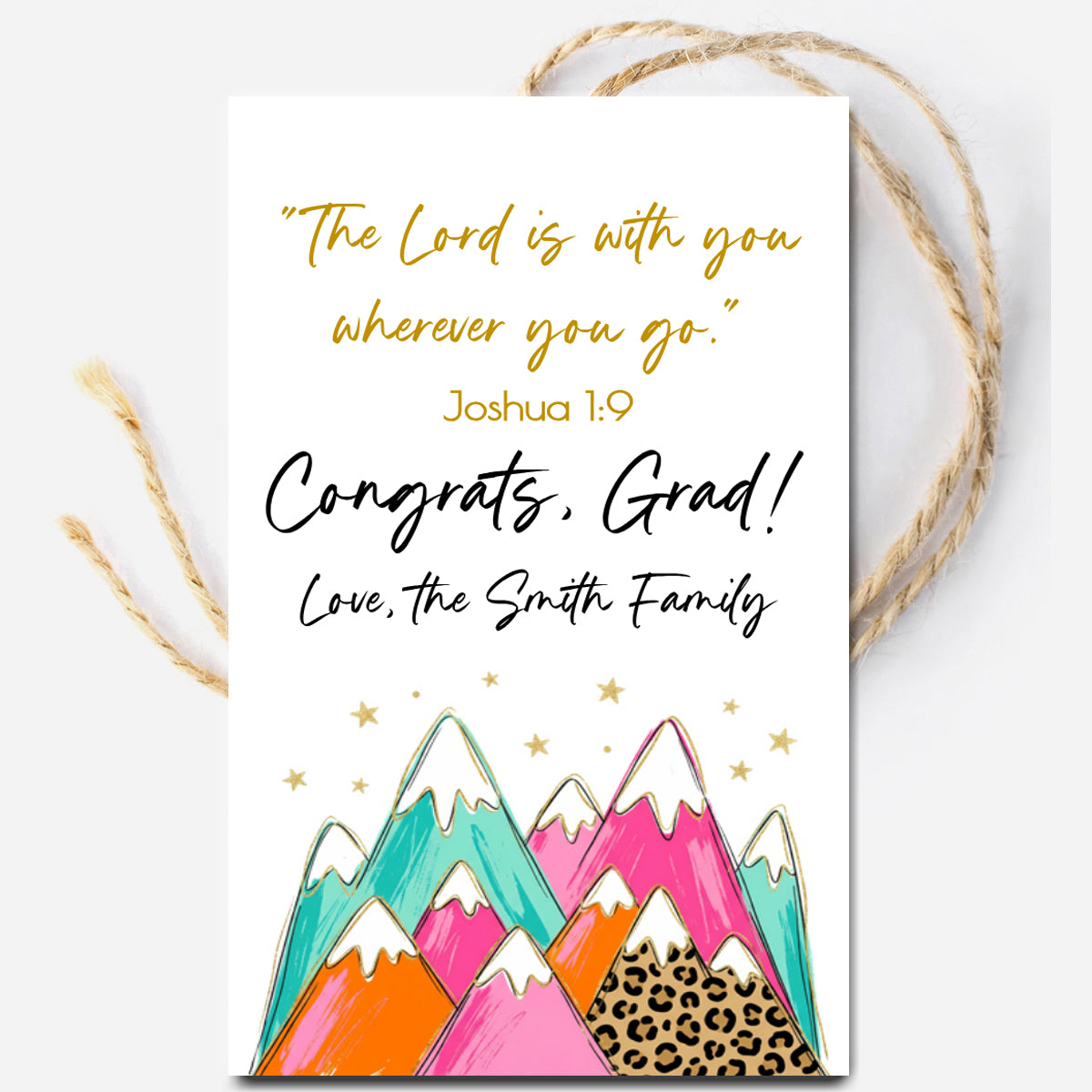 The Lord is With You Editable Tag