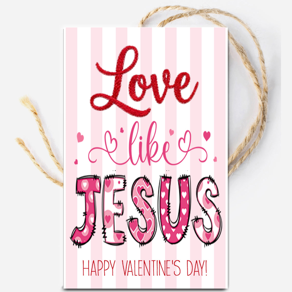 Love Like Jesus Instant Download Tag