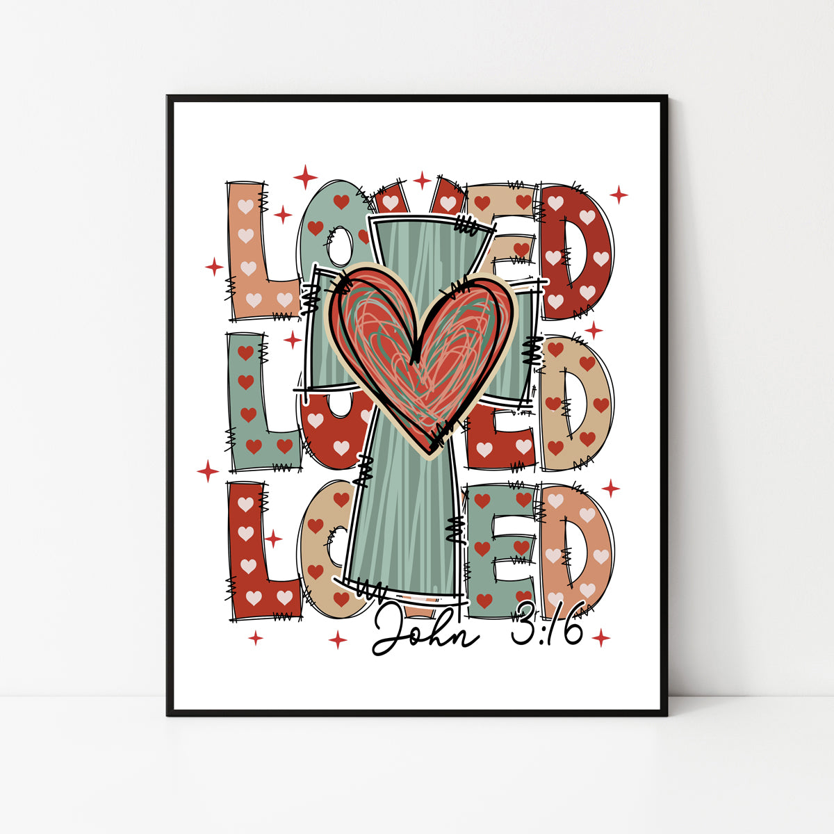Loved 8X10 Instant Download