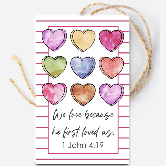 We Love because he first Loved Us Instant Download Tag