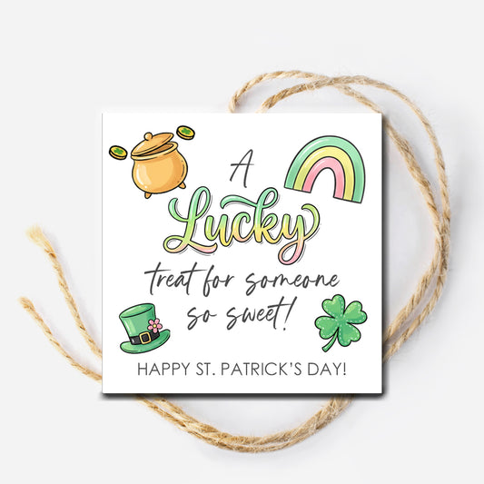 A Lucky Treat for Someone Sweet Instant Download Gift Tag