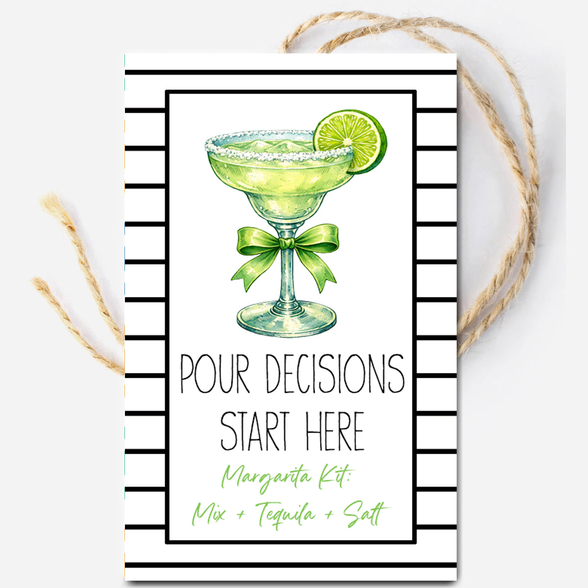 Margarita Kit Instant Download Tag