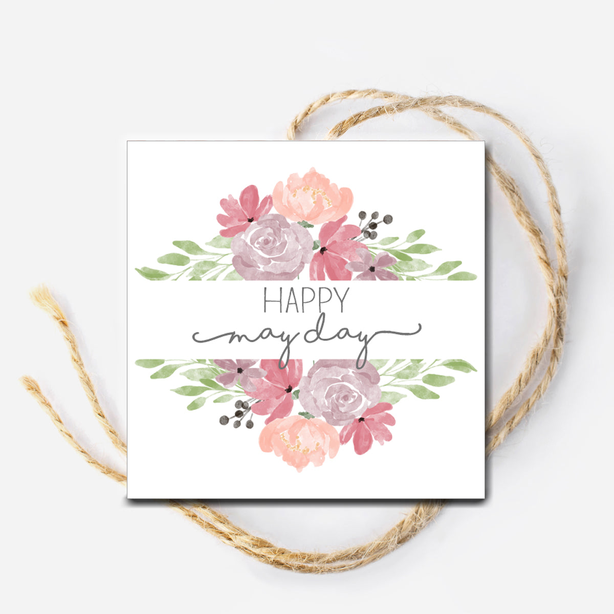 Happy May Day Instant Download Tag