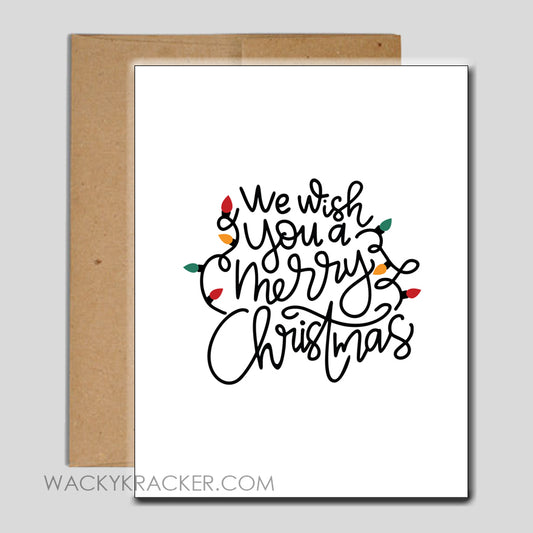 We Wish you a Merry Xmas Greeting Card  - INSTANT DOWNLOAD