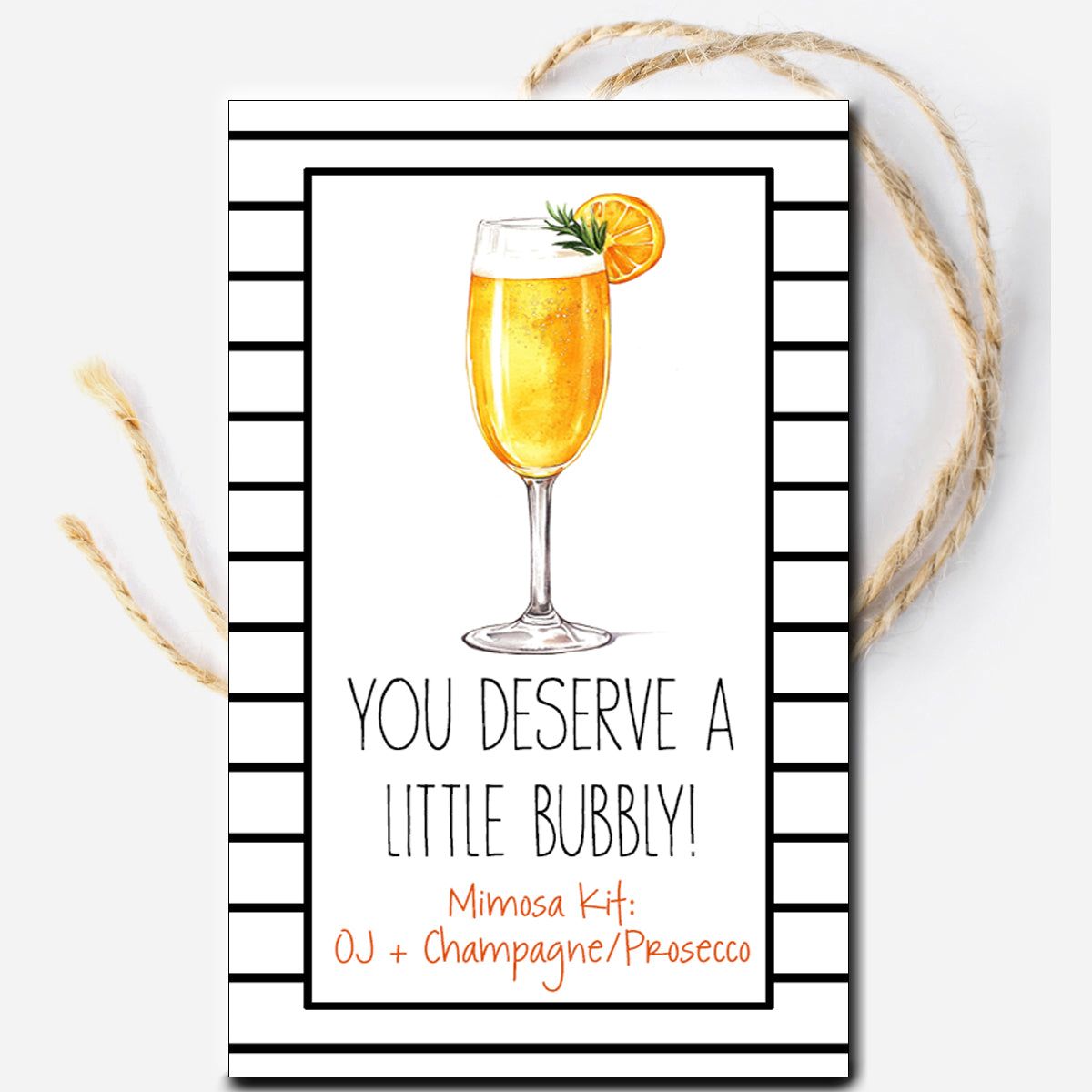 Mimosa Kit Instant Download Tag