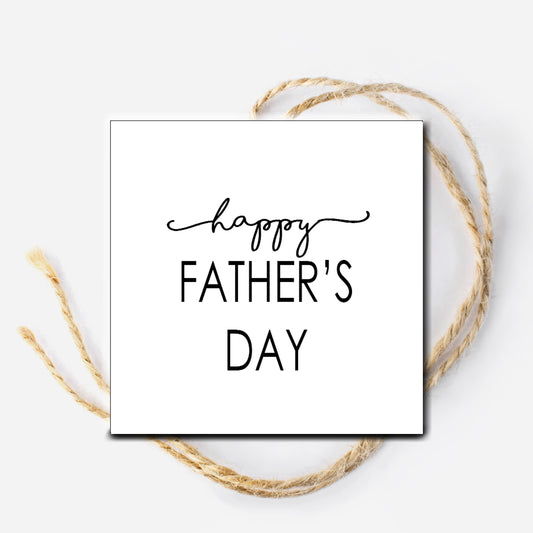 Minimalist Father's Day Instant Download Tag