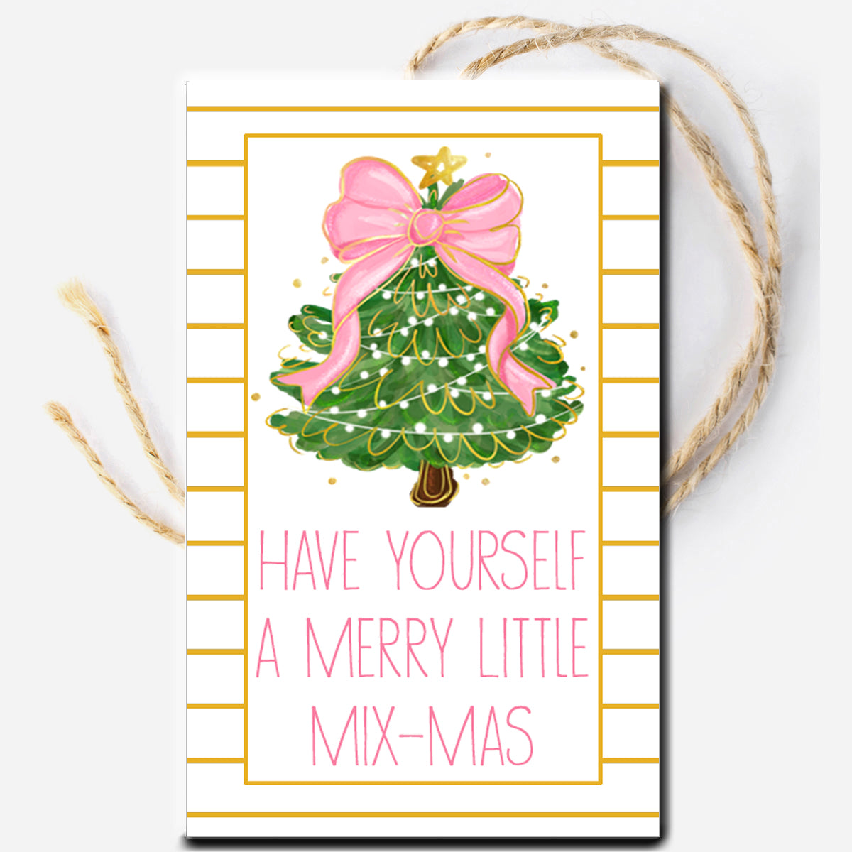 Merry Little Mixmas Instant Download Tag