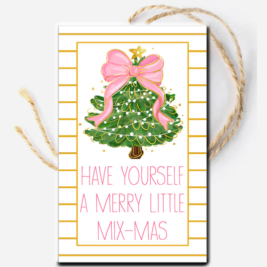Merry Little Mixmas Instant Download Tag