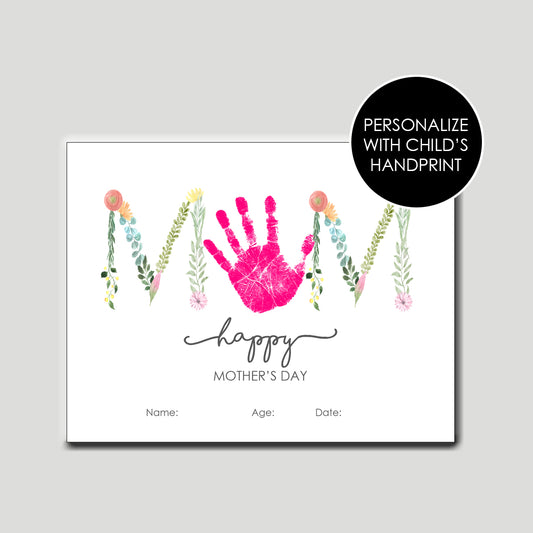 Mom Handprint - Instant Download