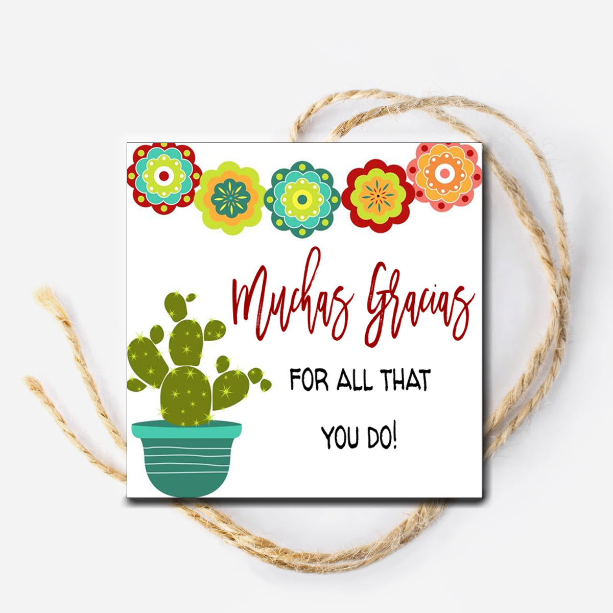 Muchas Gracious Instant Download Tag