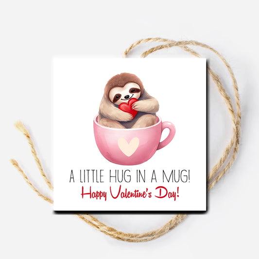 Hug in a Mug Valentine Tag