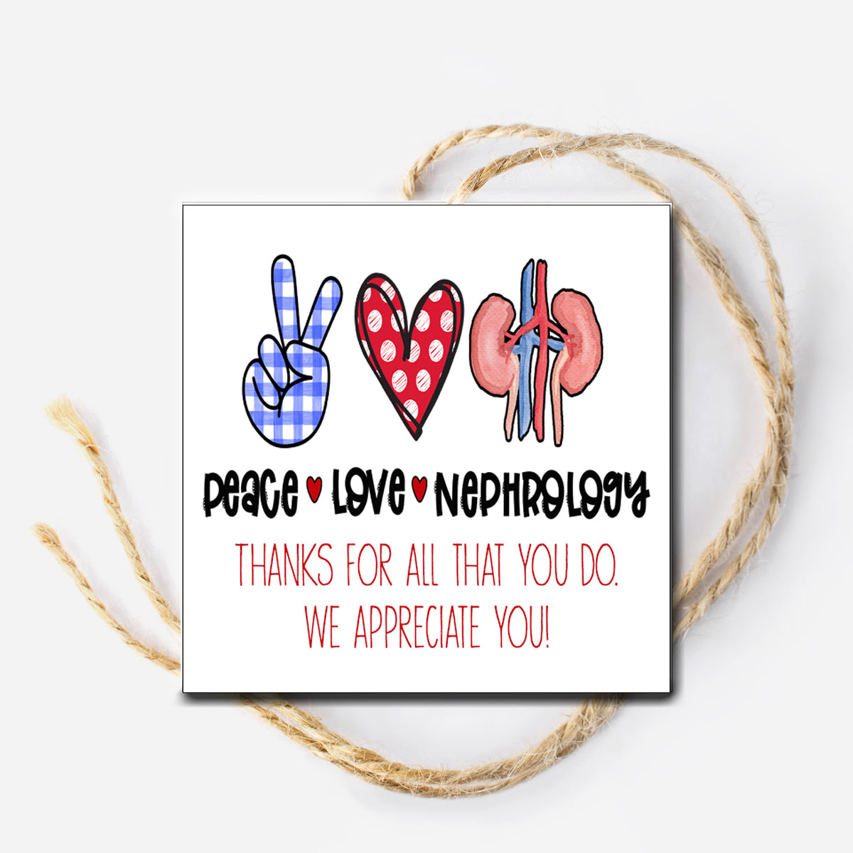 Nephrology Nurse Instant Download Tag