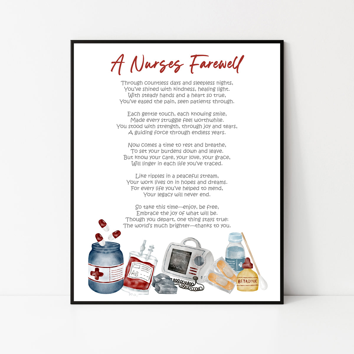 Nurses Farewell Sign Instant Download