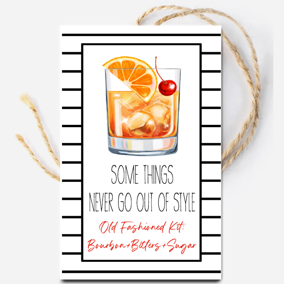 Old Fashioned Instant Download Tag