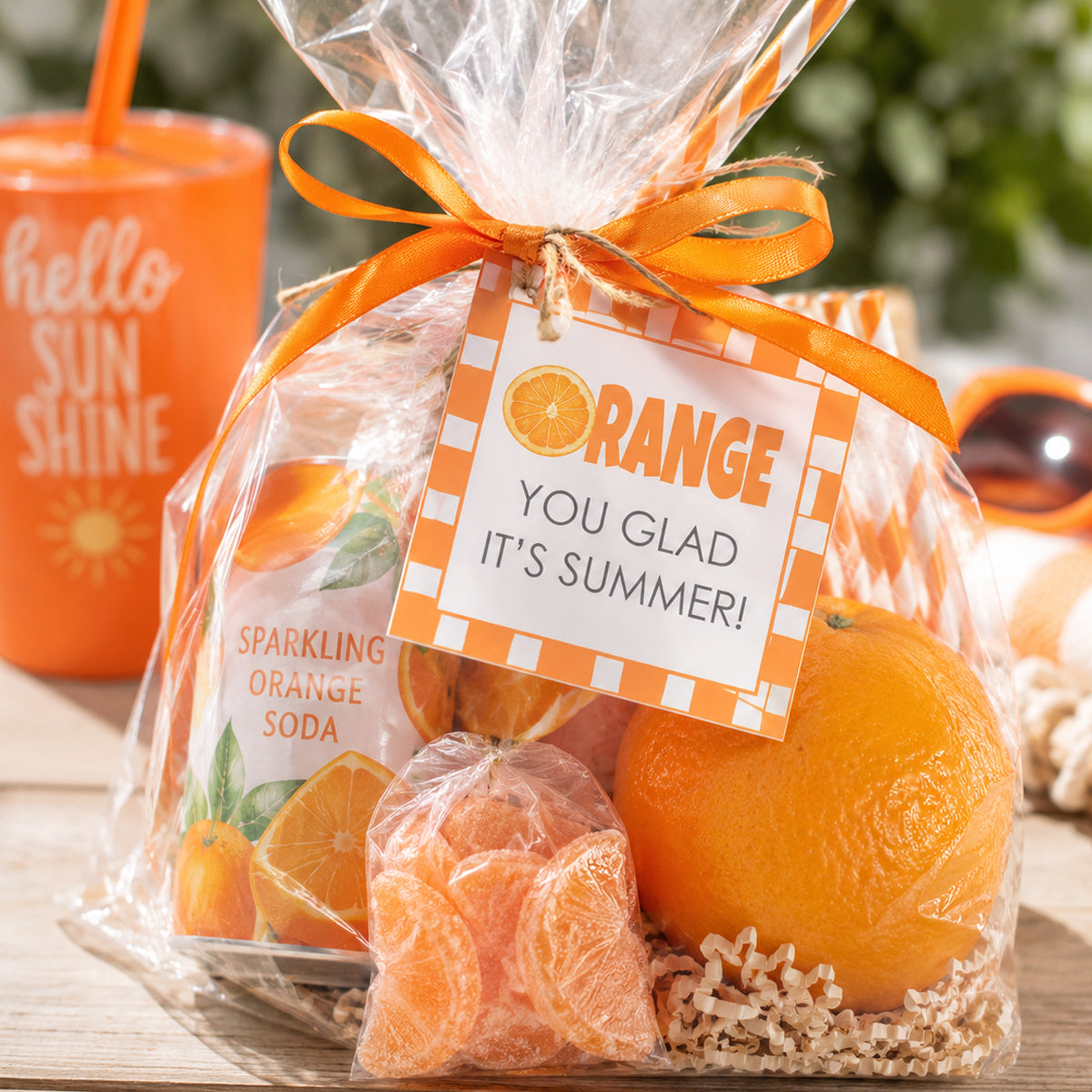 Orange you Glad It's Summer Instant Download Tag