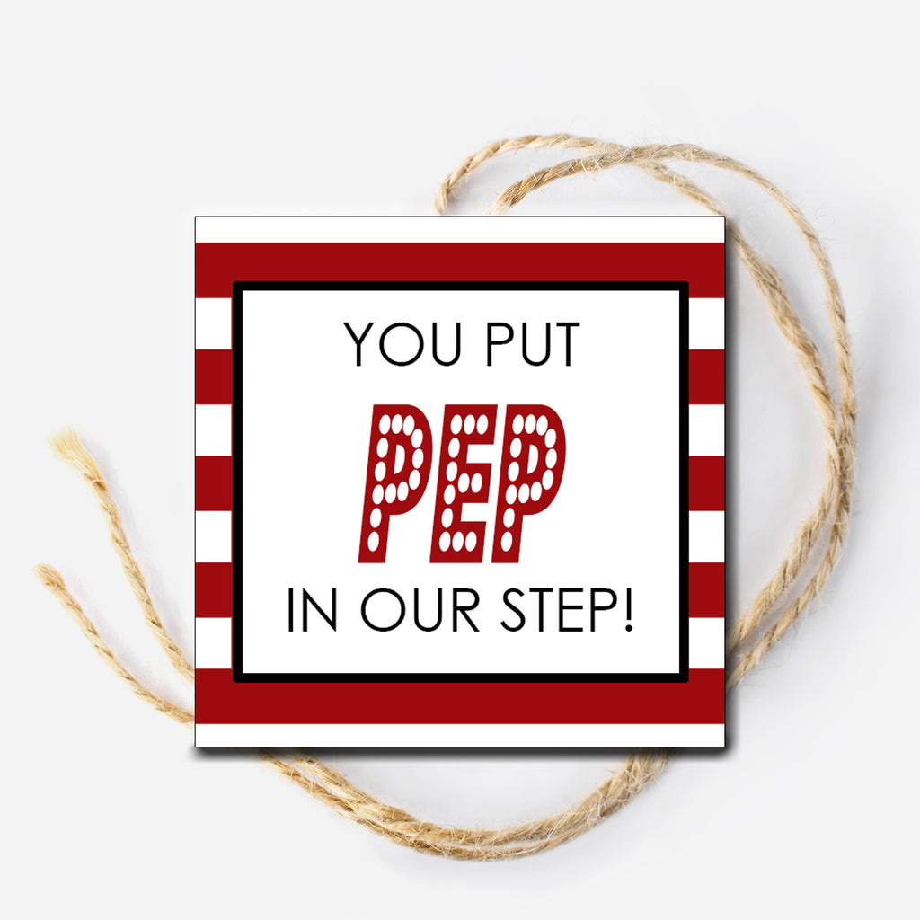 Pep In Our Step Instant Download Tag