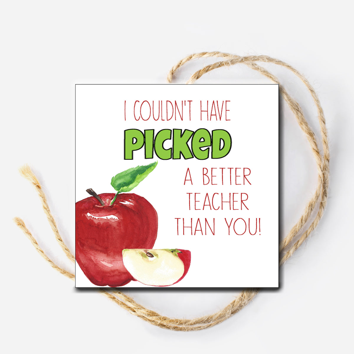 Picked a better teacher Instant Download Tag