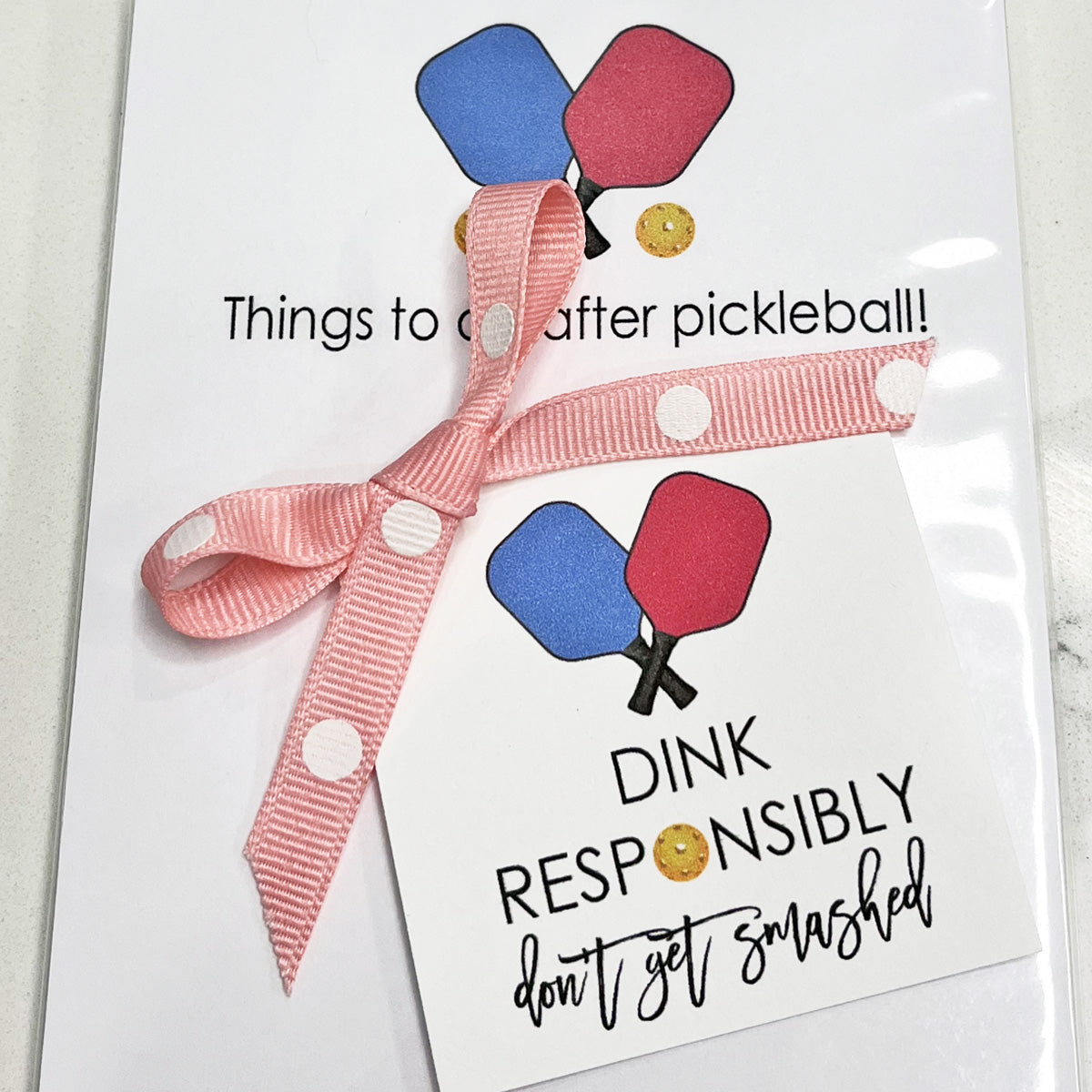 Pickleball Instant Download Tag
