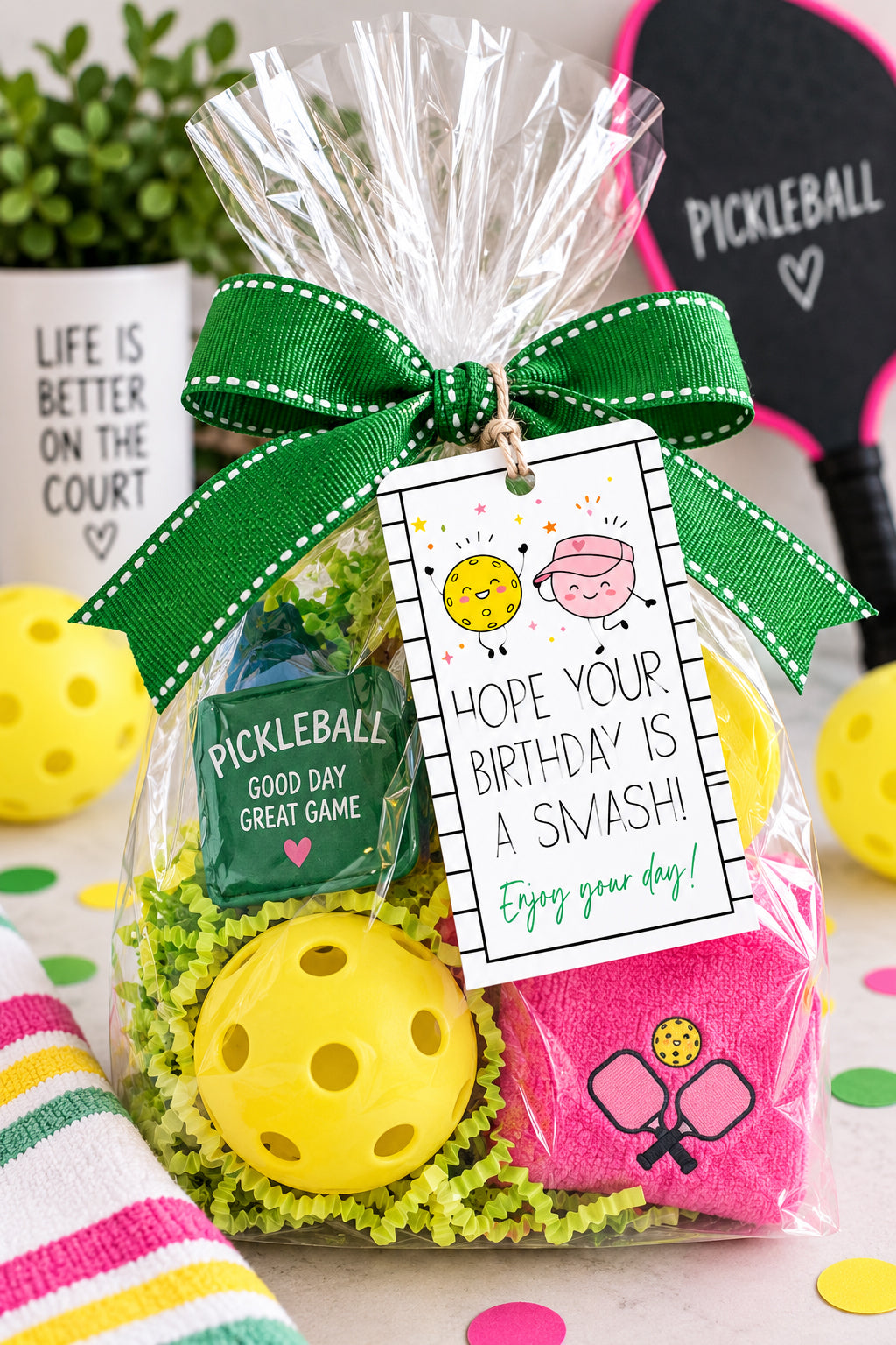 Pickleball Birthday Instant Download Tag