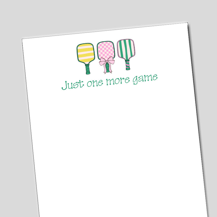 Preppy Pickleball Notepad