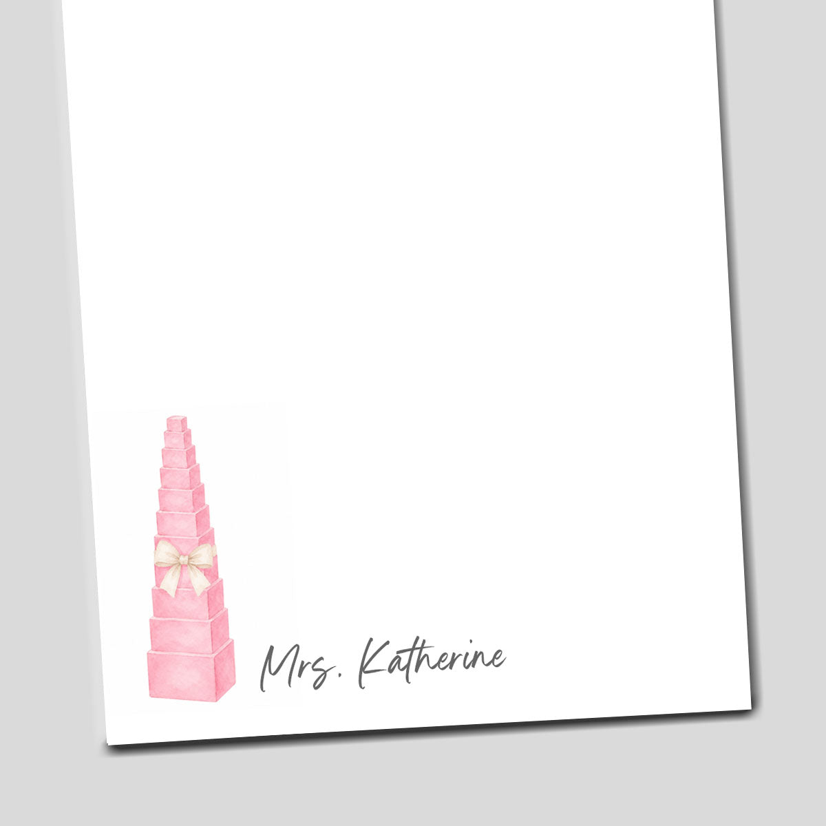 Pink Tower Notepad