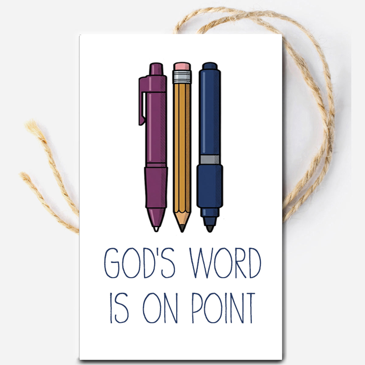 God's Word is on Point Instant Download Tag