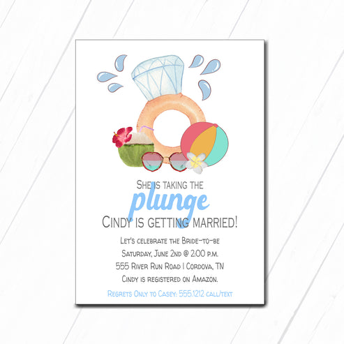 Couples Pool Party Invitation – wacky-kracker