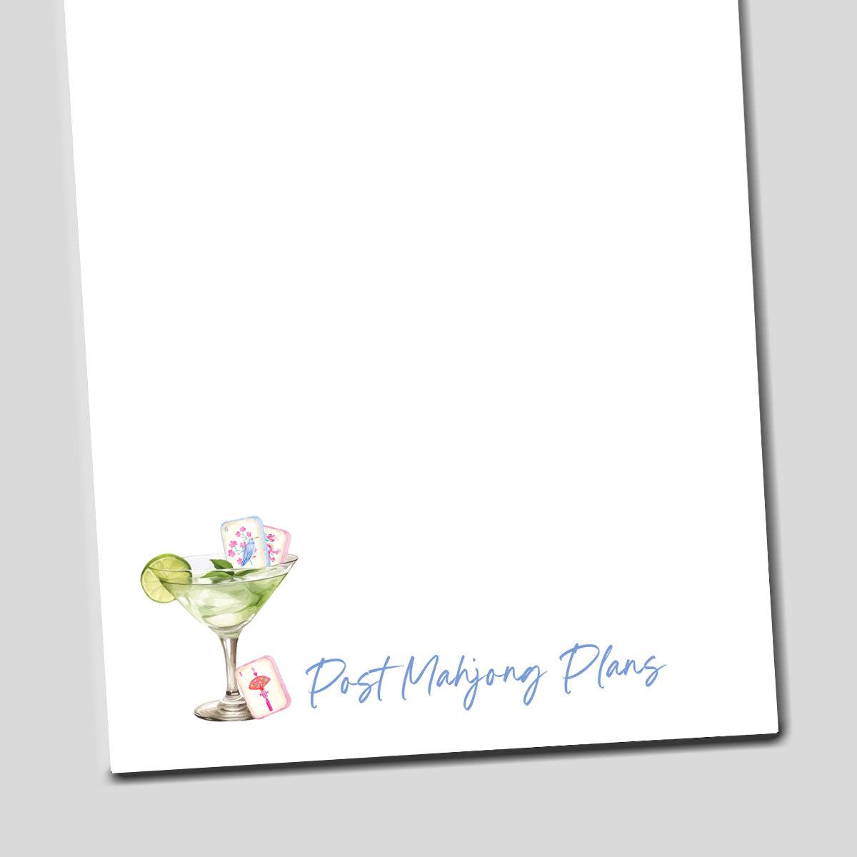 Post Mahjong Plans Notepad