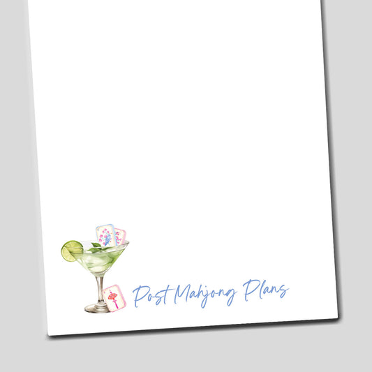 Post Mahjong Plans Notepad