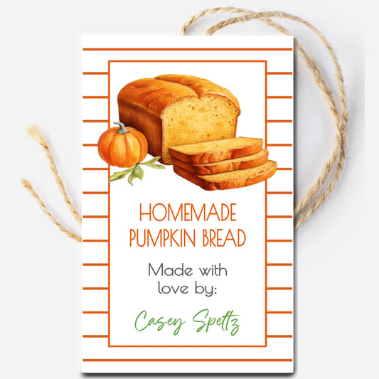 Pumpkin Bread Gift Tag