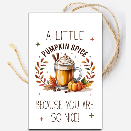 Pumpkin Spice Gift Tag