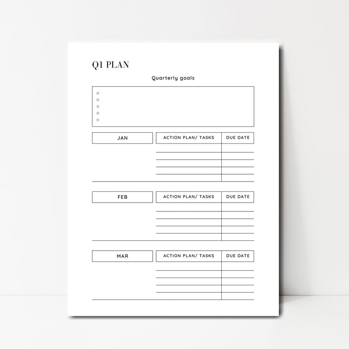 QTR 1 Goals Instant Download – wacky-kracker
