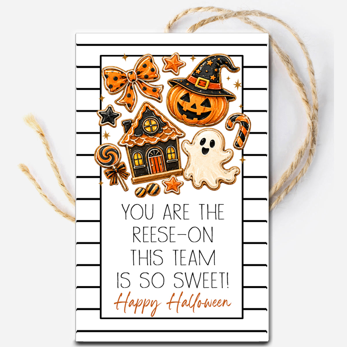 You are the Reese On this Team is So Sweet Halloween Instant Download