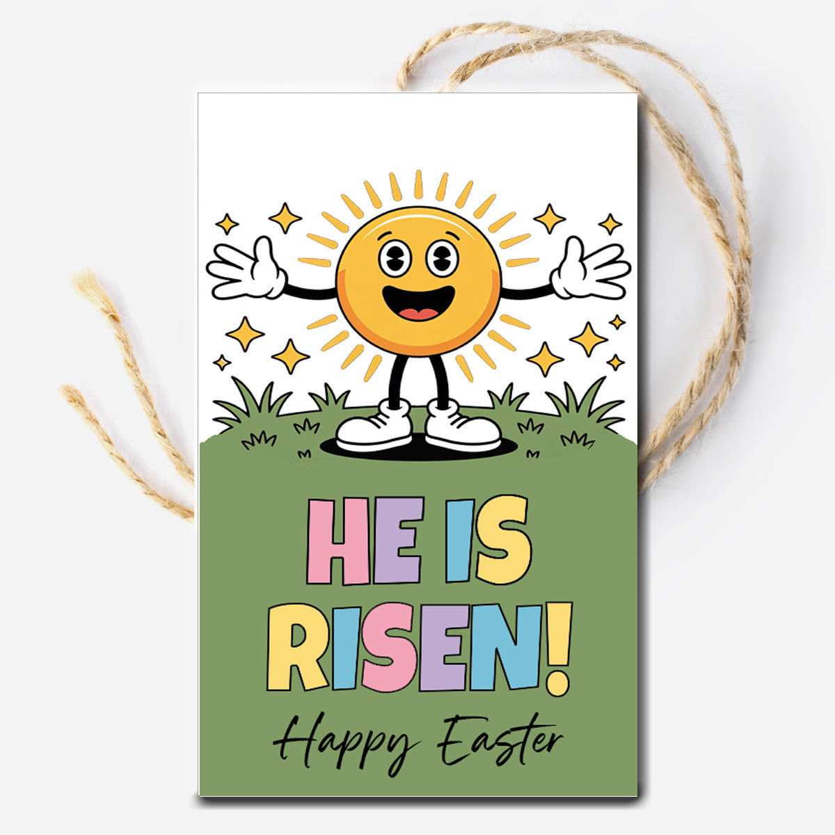 He is Risen Instant Download Easter Tag