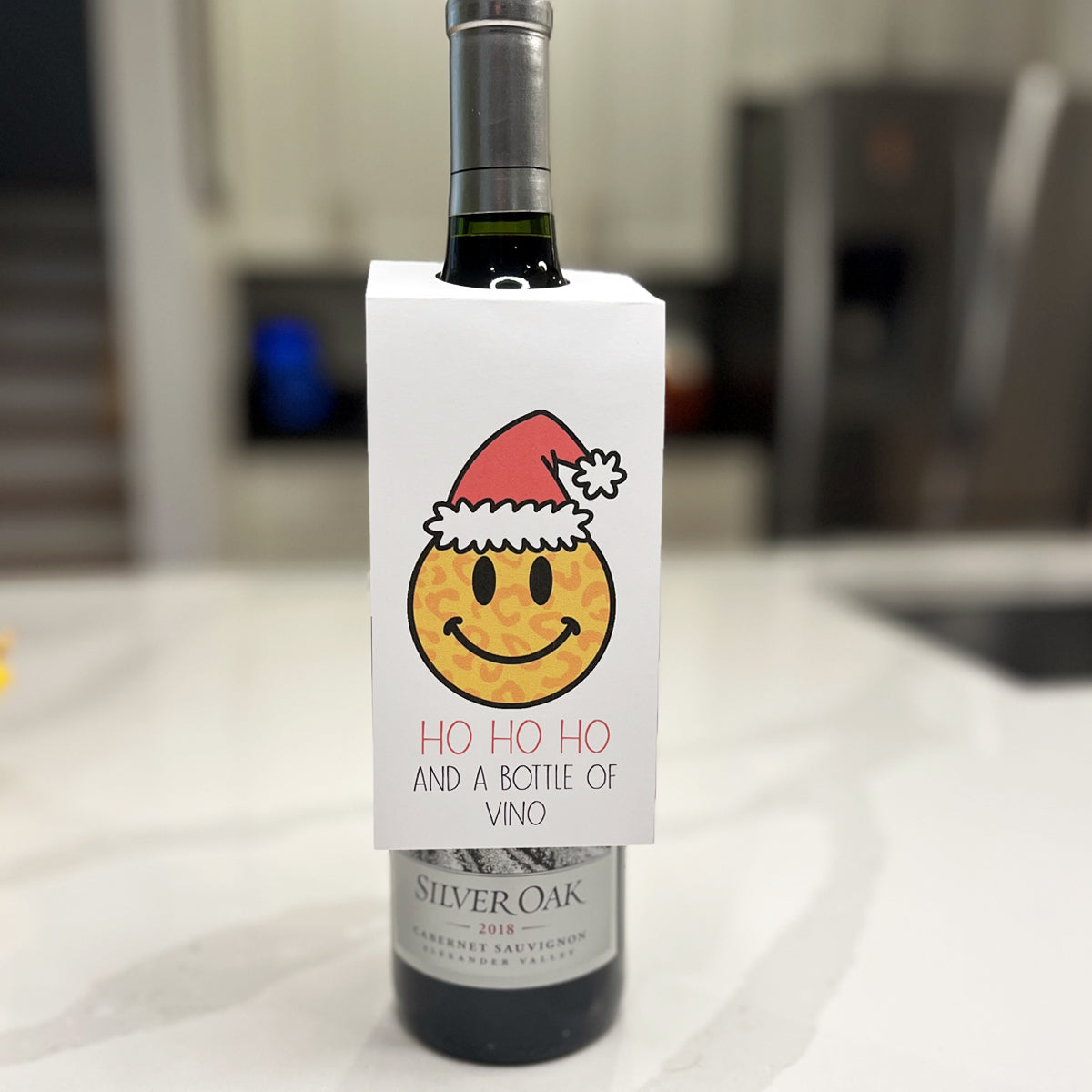 Santa Vino Instant Download Tag