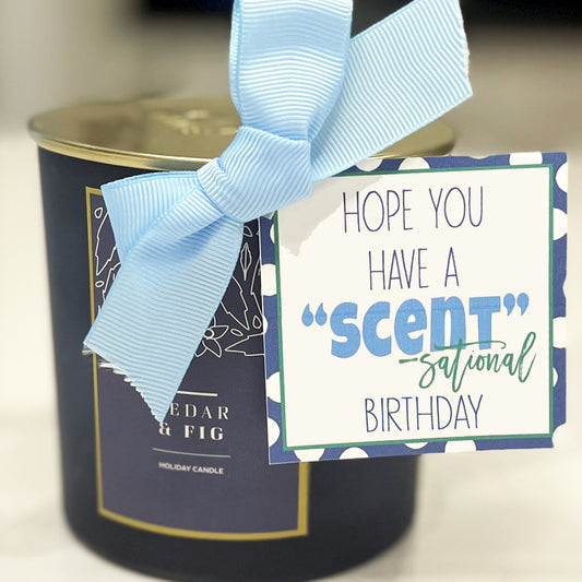 Scent Birthday Instant Download Tag