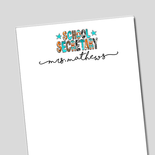 School Secretary Notepad