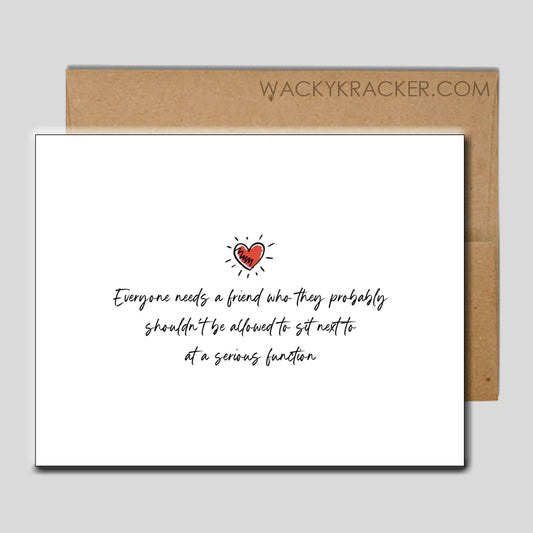 Serious Function Greeting Card Instant Download
