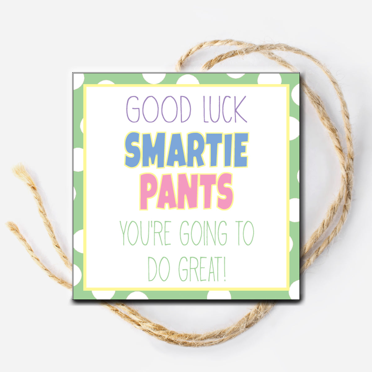 Smartie Pants Instant Download Tag